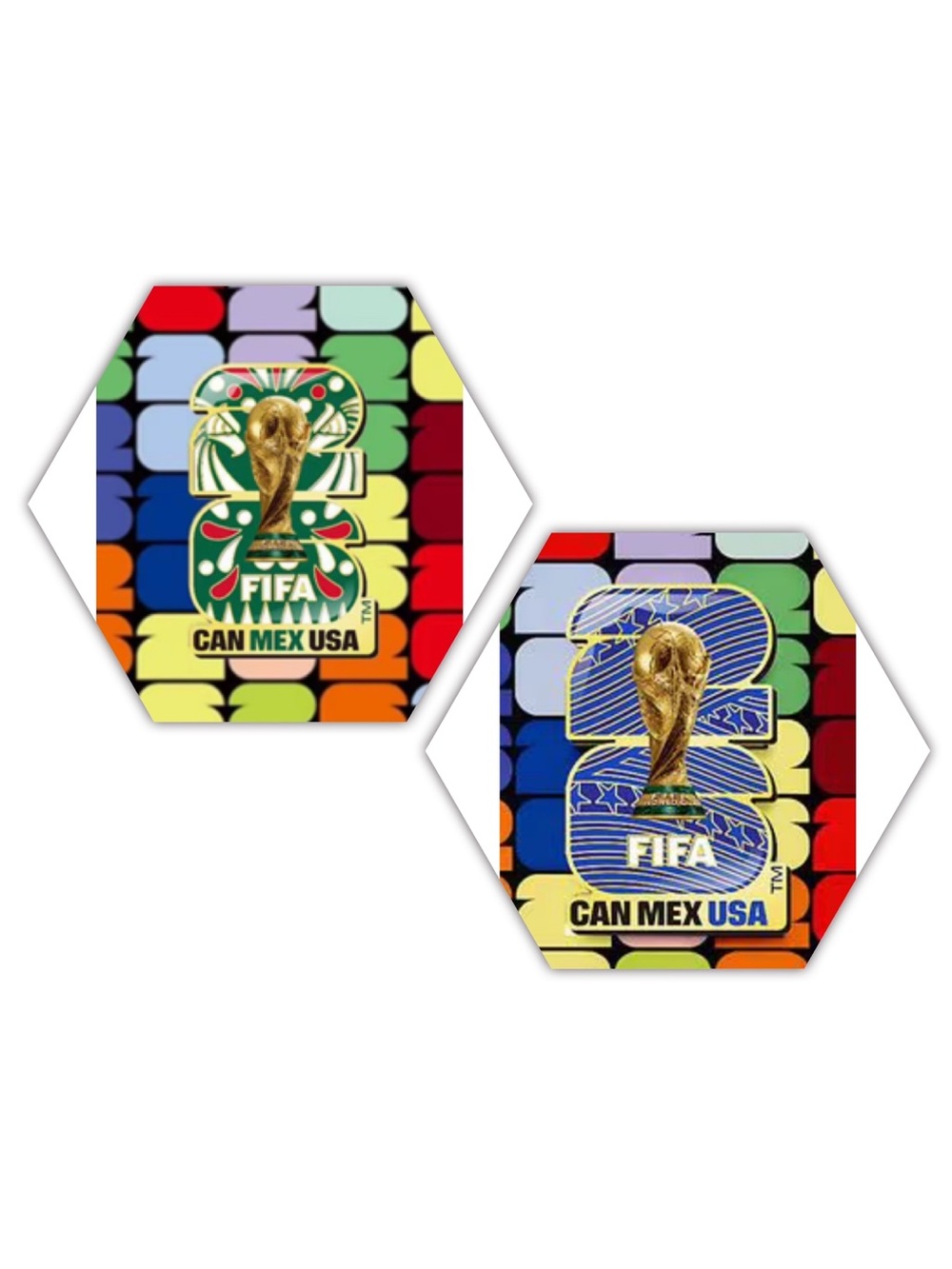 NEW 2 FIFA Canada & Mexico CanMex Host Enamel Pins